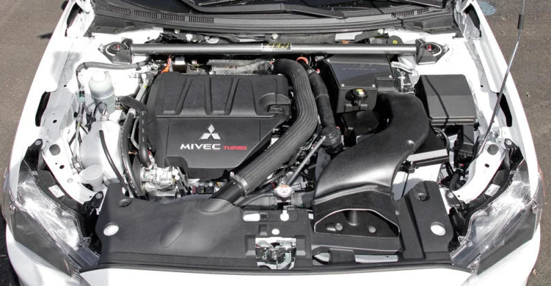 AEM 08-12 Mitsubishi Lancer 2.0L / 09-13 Lancer 2.4L (Exc Evo) Strut Bar - Side View