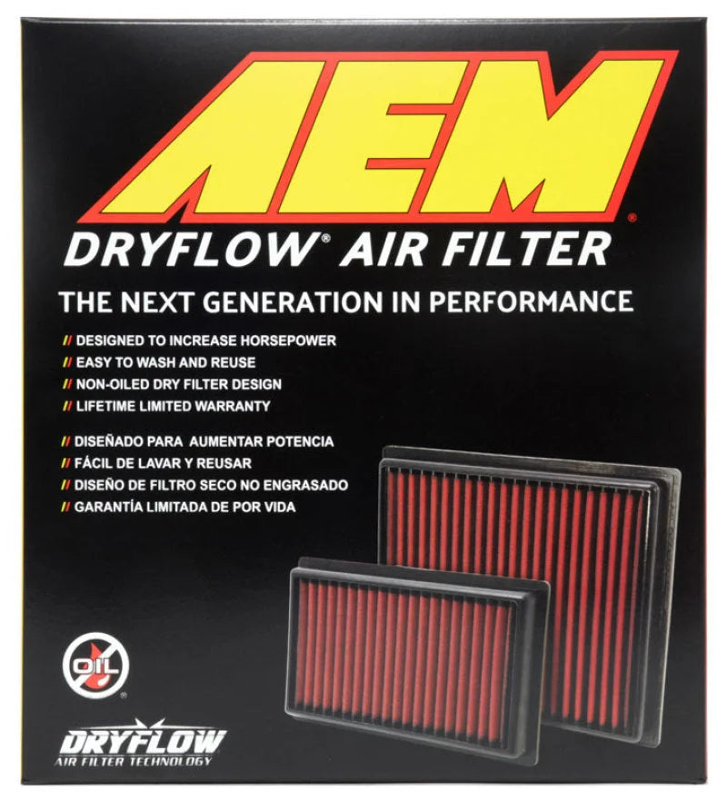 AEM 10-18 Lexus RX350 V6-3.5L F/I DryFlow Air Filter - Back View