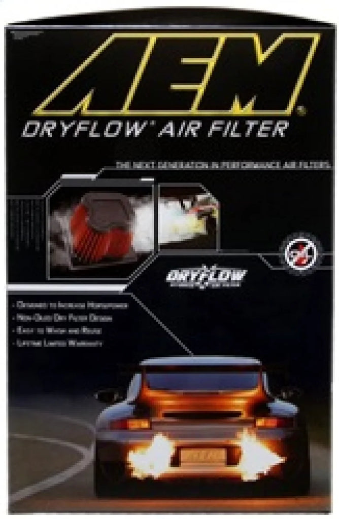 AEM 10 Dodge Ram 2500/3500 6.7L L6 DSL 11in L x 9.75in W x 6.5in H Replacement DryFlow Air Filter - Side View