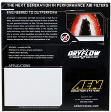 Load image into Gallery viewer, AEM 10 Dodge Ram 2500/3500 6.7L L6 DSL 11in L x 9.75in W x 6.5in H Replacement DryFlow Air Filter - Additional View 9
