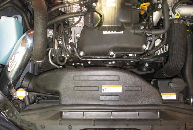 AEM 10 Hyundai Genesis Coupe 2.0L L4 Silver Cold Air Intake - Side View