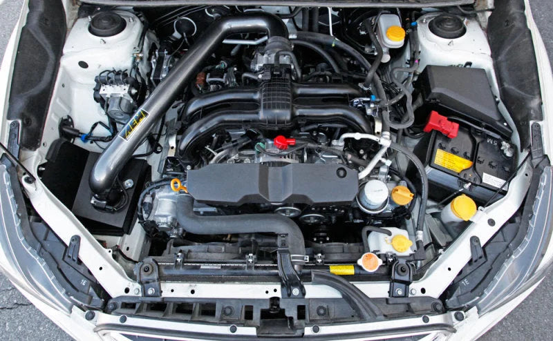 AEM 12-16 Subaru Impreza H4-2.0L Metal Gunmetal Gray Cold Air Intake - Side View