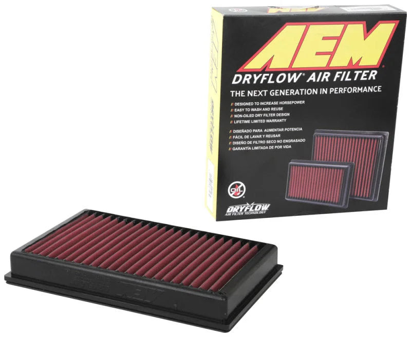 AEM 13-16 Audi A3 L4-1.8L  DryFlow Air Filter - Back View