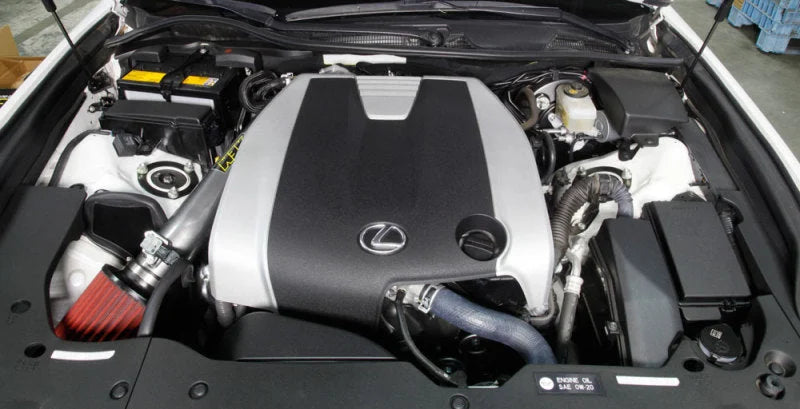 AEM 14-15 Lexus GS350 V6-3.5L F/I Gunmetal Gray Cold Air Intake - Side View