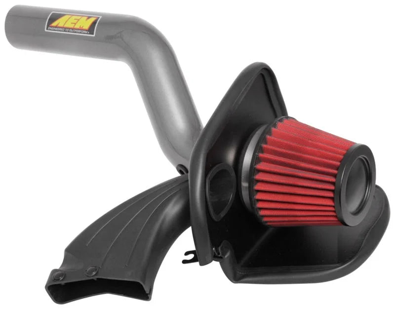 AEM 16-18 Ford Focus RS L4-2.3L F/I Gunmetal Gray Cold Air Intake - Main Product View