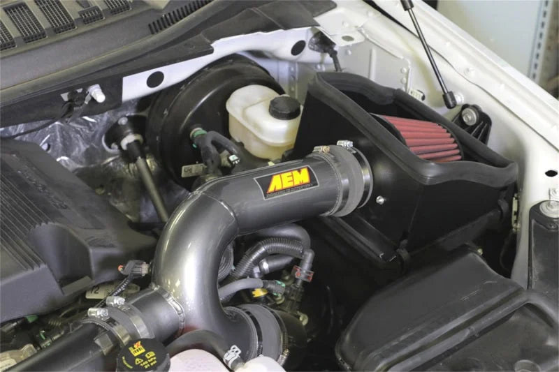 AEM 17-18 Ford F-150 3.5L V6 F/I Gunmetal Gray Cold Air Intake - Back View