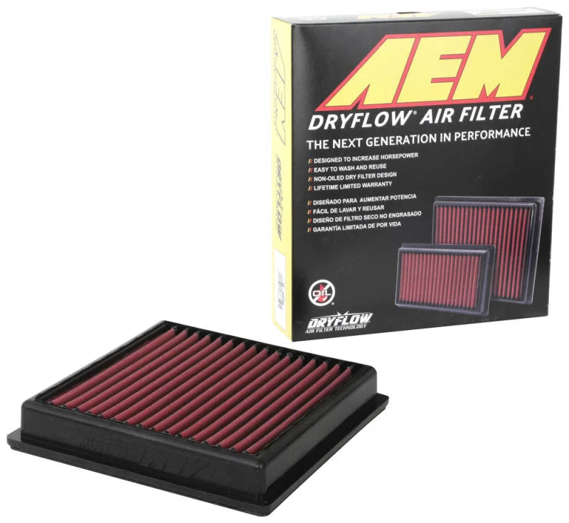 AEM 17-18 Subaru Impreza L4-2.0L F/I DryFlow Air Filter - Back View