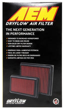 Load image into Gallery viewer, AEM 17-20 Subaru BRZ 2.0L DryFlow Air Filter - Installation View