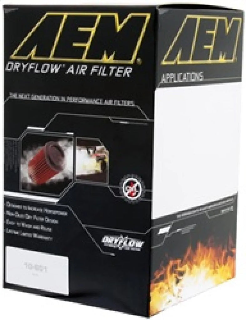 AEM 2-3/4in x 6-7/8in Oval Dryflow Air Filter - Side View