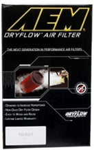 Load image into Gallery viewer, AEM 2-3/4in x 6-7/8in Oval Dryflow Air Filter - Installation View