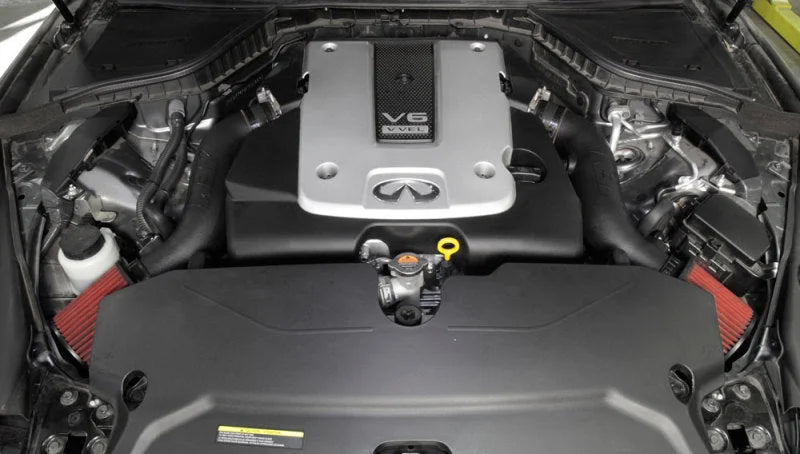 AEM 2014-2016 C.A.S. Infiniti Q50 V6-3.7L F/I Cold Air Intake - Side View