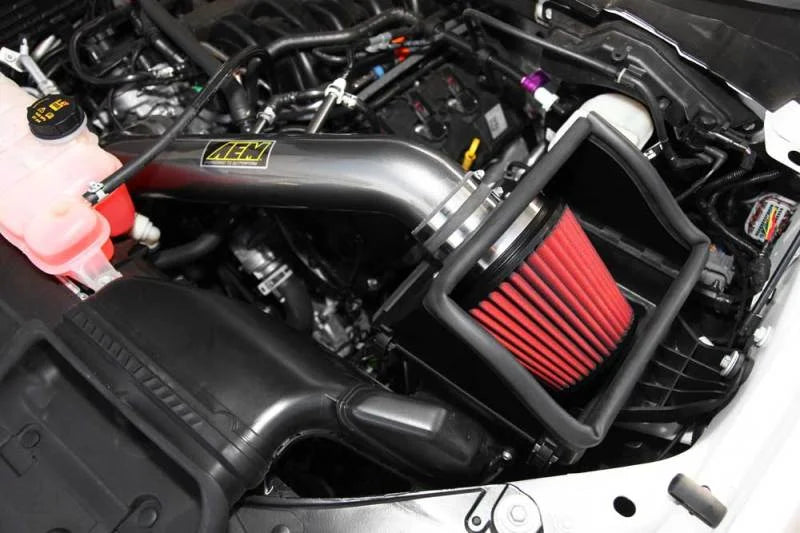 AEM 2015 Ford F-150 5.0L V8 Cold Air Intake System - Back View