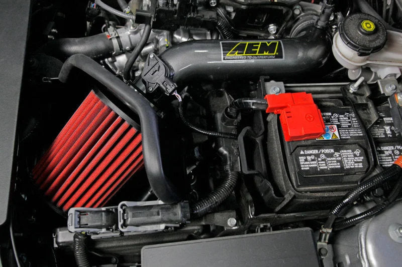 AEM 2016 Honda Civic 2.0L L4 Gunmetal Cold Air Intake (Will Not Fit Type R Models) - Side View