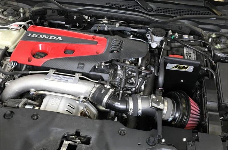 AEM 2017-2018 Honda Civic Type R 2.0L Cold Air Intake - Side View