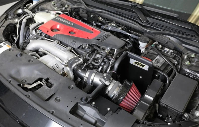 AEM 2017-2018 Honda Civic Type R 2.0L Cold Air Intake - Back View