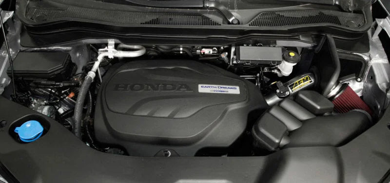 AEM 2017 Honda Pilot V6-3.5L F/I Gunmetal Gray Cold Air Intake - Side View