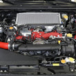 Load image into Gallery viewer, AEM 2018 Subaru WRX STI 2.5L H4 F/I Cold Air Intake System - Wrinkle Red - Back View