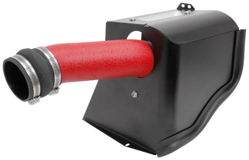 AEM 2018 Subaru WRX STI 2.5L H4 F/I Cold Air Intake System - Wrinkle Red - Installation View