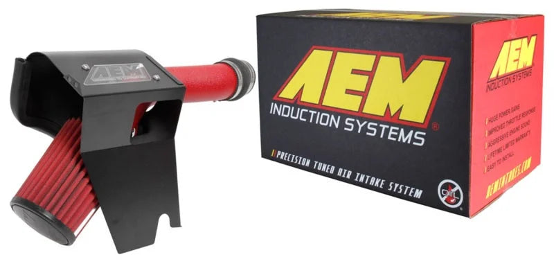 AEM 2018 Subaru WRX STI 2.5L H4 F/I Cold Air Intake System - Wrinkle Red - Additional View 5
