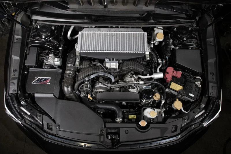 AEM 2022 C.A.S. Subaru WRX H4-2.4L F/I Turbo Cold Air Intake - Side View