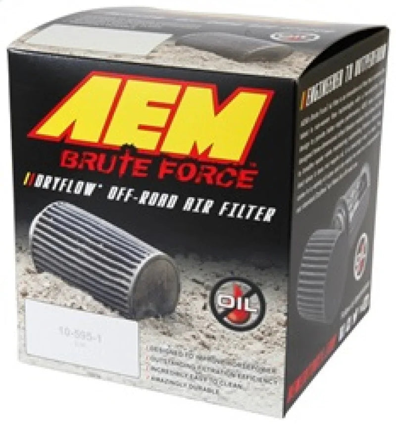 AEM 3 in x 5 in Dryflow Air Filter - Installation View