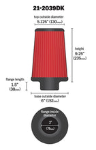 Load image into Gallery viewer, AEM 3 in x 9 in Dryflow Air Filter - Additional View 7