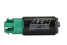 Load image into Gallery viewer, AEM 340LPH 65mm Fuel Pump Kit w/ Mounting Hooks - Ethanol Compatible - Installation View