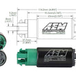 Load image into Gallery viewer, AEM 340LPH 65mm Fuel Pump Kit w/ Mounting Hooks - Ethanol Compatible - Additional View 6