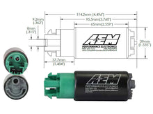 Load image into Gallery viewer, AEM 340LPH 65mm Fuel Pump Kit w/ Mounting Hooks - Ethanol Compatible - Additional View 6