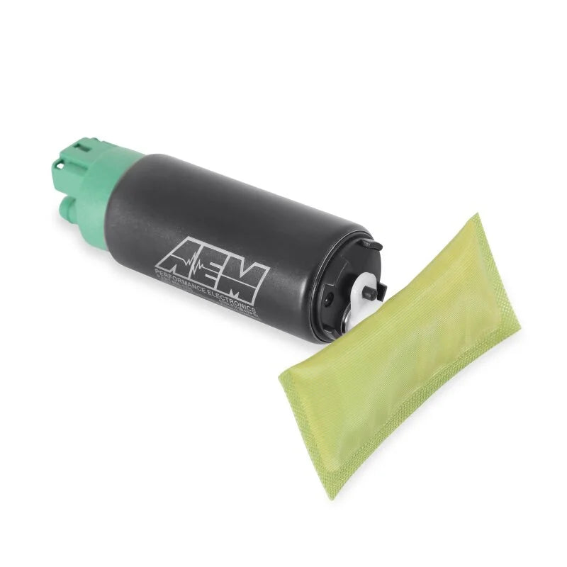 AEM 400 LPH E85 Compatible Fuel Pump Kit - Single Barb - Ethanol Compatible - Installation View