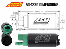 Load image into Gallery viewer, AEM 400 LPH High Flow In-Tank Fuel Pump Kit - Double Barb - Ethanol Compatible - Additional View 8