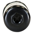 Load image into Gallery viewer, AEM 400LPH High Pressure Inline Fuel Pump - M18x1.5 Female Inlet to M12x1.5 Male Outlet - Side View