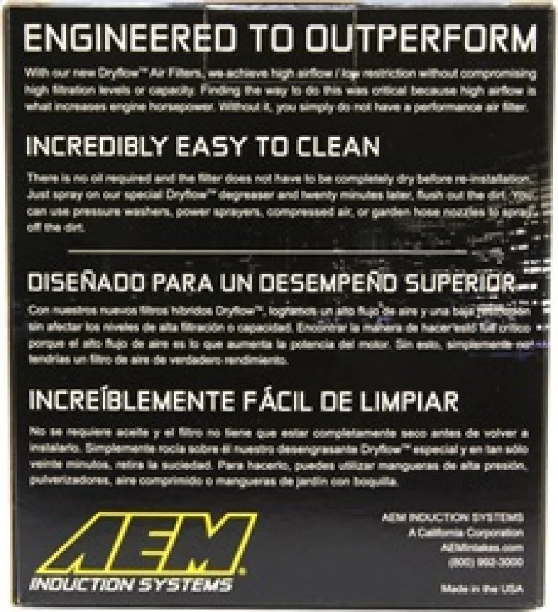 AEM 4.50 in Short Neck 5 in Element Filter - Installation View