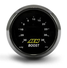 Load image into Gallery viewer, AEM 52mm Boost Digital Gauge -30-35psi - Installation View