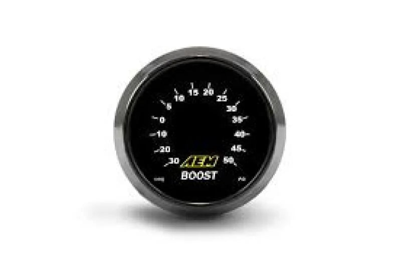 AEM 52mm Boost Digital Gauge -30-50psi - Detail View