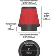 Load image into Gallery viewer, AEM 6 in x 5 in Dryflow Conical Air Filter - Side View