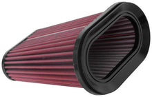 Load image into Gallery viewer, AEM 7.5in L x 4.5in W Base 5.5in L x 2.5in W Top 9in Height Dryflow Air Filter - Side View
