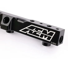 Load image into Gallery viewer, AEM 90-93 Accord DX/LX/SE/EX &amp; 92-01 Prelude S/Si/Si VTEC Black Fuel Rail - Side View
