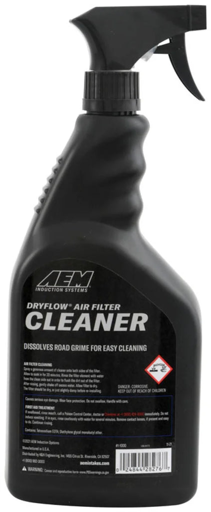 AEM Air Filter Cleaner 32oz - Back View
