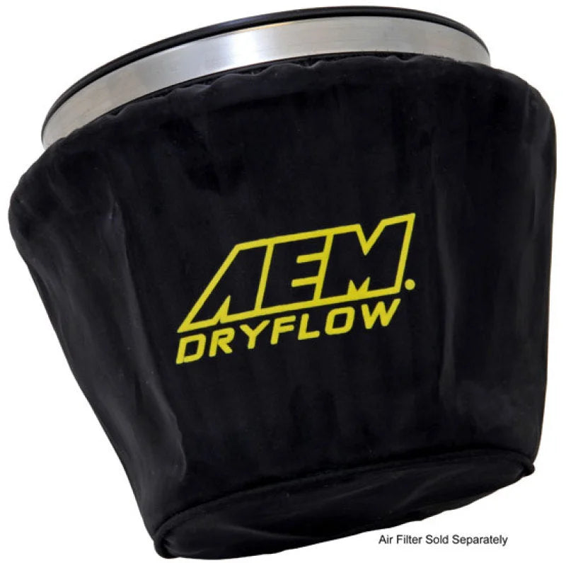 AEM Air Filter Wrap Black 7.5in Length x 5in Width x 5in Height - Main Product View