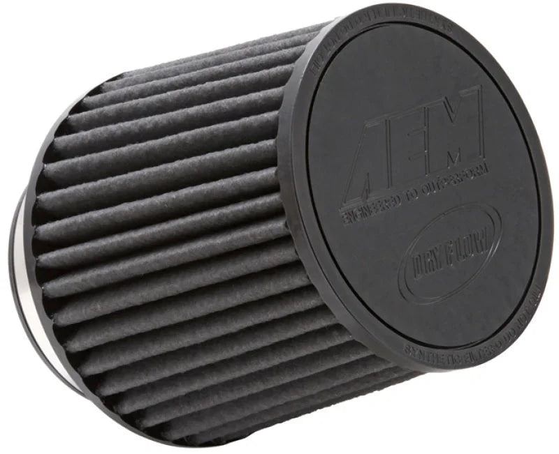 AEM Brute Force Dryflow Air Filter - Conical 6in Base OD / 5.125in Top OD / 5.25in Height - Main Product View