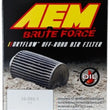Load image into Gallery viewer, AEM Brute Force Dryflow Air Filter - Conical 6in Base OD / 5.125in Top OD / 5.25in Height - Additional View 9