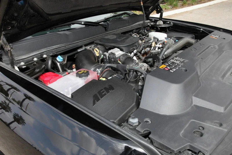 AEM Brute Force HD Intake System 11-12 GMC Sierra 2500/3500 / 11-12 Chevy Silverado 2500/3500 - Back View