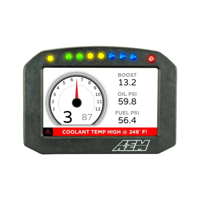 AEM CD-5 Carbon Flush Digital Dash Display - Back View