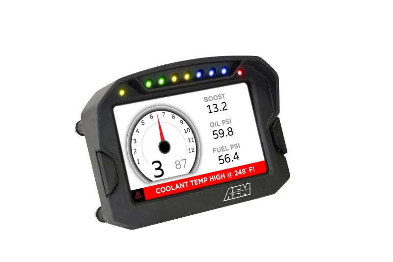 AEM CD-5G Carbon Digital Dash Display w/ Interal 10Hz GPS & Antenna - Installation View