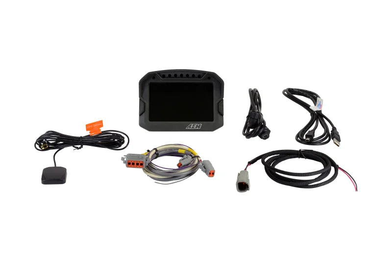 AEM CD-5LG Carbon Logging Digital Dash Display w/ Internal 10Hz GPS & Antenna - Main Product View