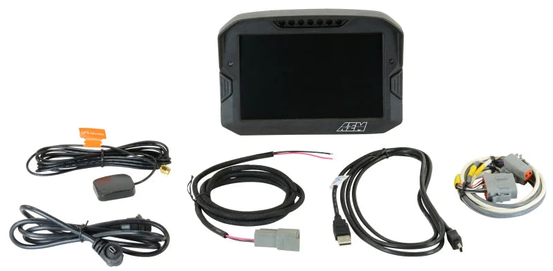AEM CD-7 Logging GPS Enabled Race Dash Carbon Fiber Digital Display w/o VDM (CAN Input Only) - Main Product View