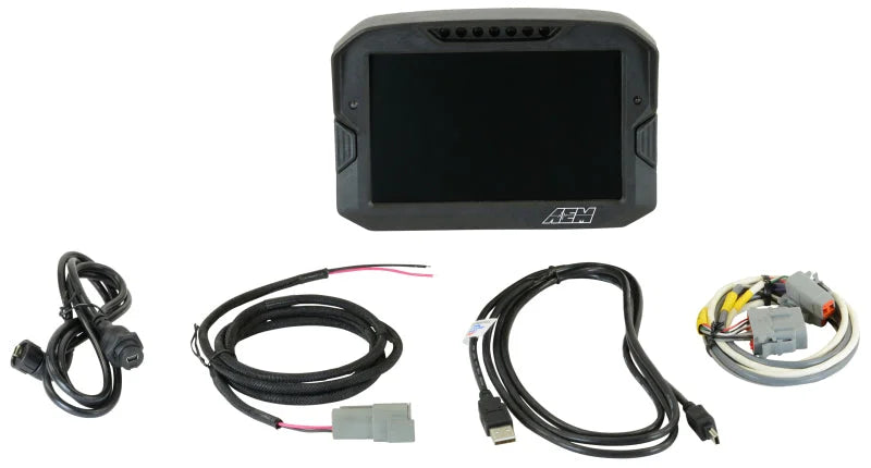 AEM CD-7 Logging Race Dash Carbon Fiber Digital Display (CAN Input Only) - Main Product View