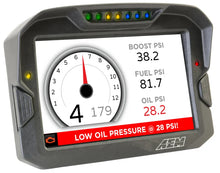 Load image into Gallery viewer, AEM CD-7 Logging Race Dash Carbon Fiber Digital Display (CAN Input Only) - Side View
