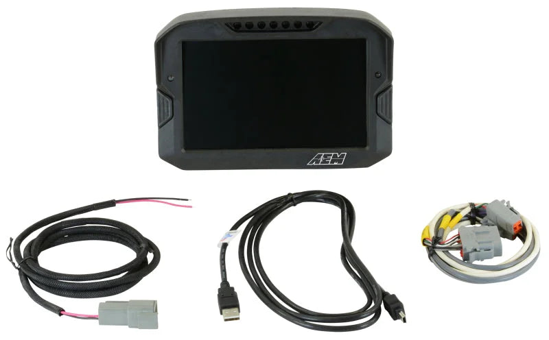 AEM CD-7 Non Logging Race Dash Carbon Fiber Digital Display (CAN Input Only) - Main Product View